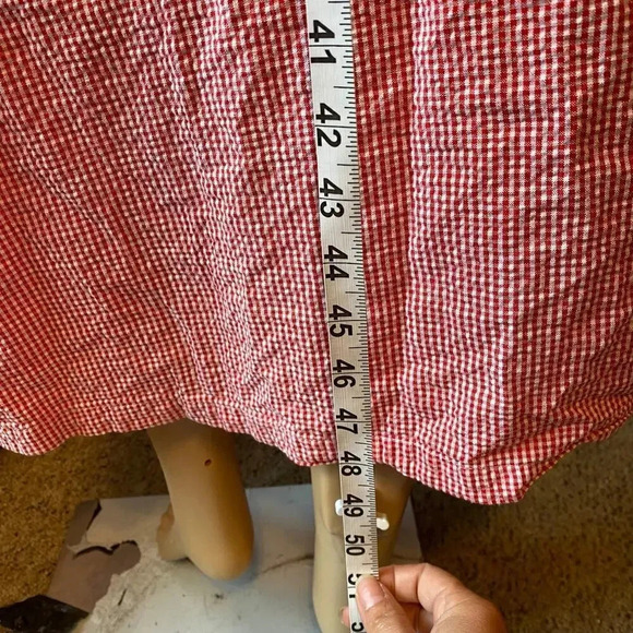 VTG Lang of SalzBurg Grannycore Cotton Nightgown Robe Women Size M-L Pocket - Picture 5 of 12